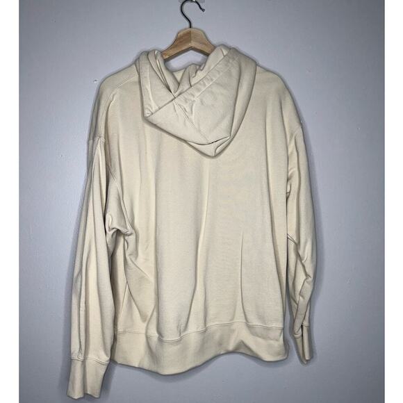 Jordan Flight Fleece Pullover Women's Hoodie Beach Beige Size XS Oversized Fit - Picture 8 of 8